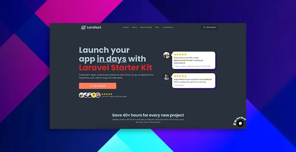 Larafast Review - The Ultimate Laravel 11.x SaaS Starter Kit